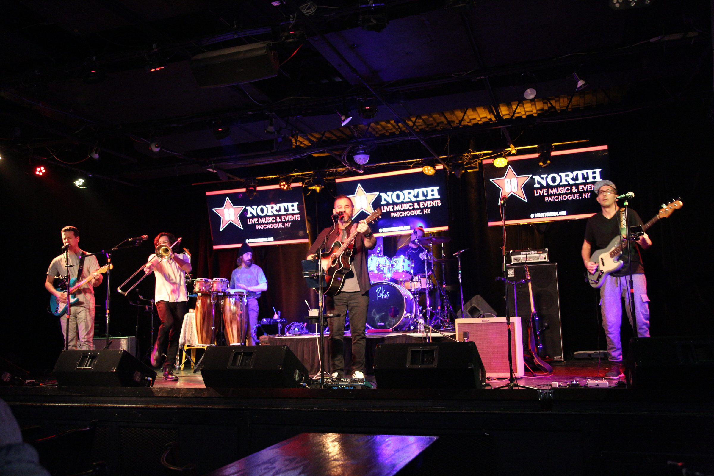 GRANT the band, full band on stage at 89 North
